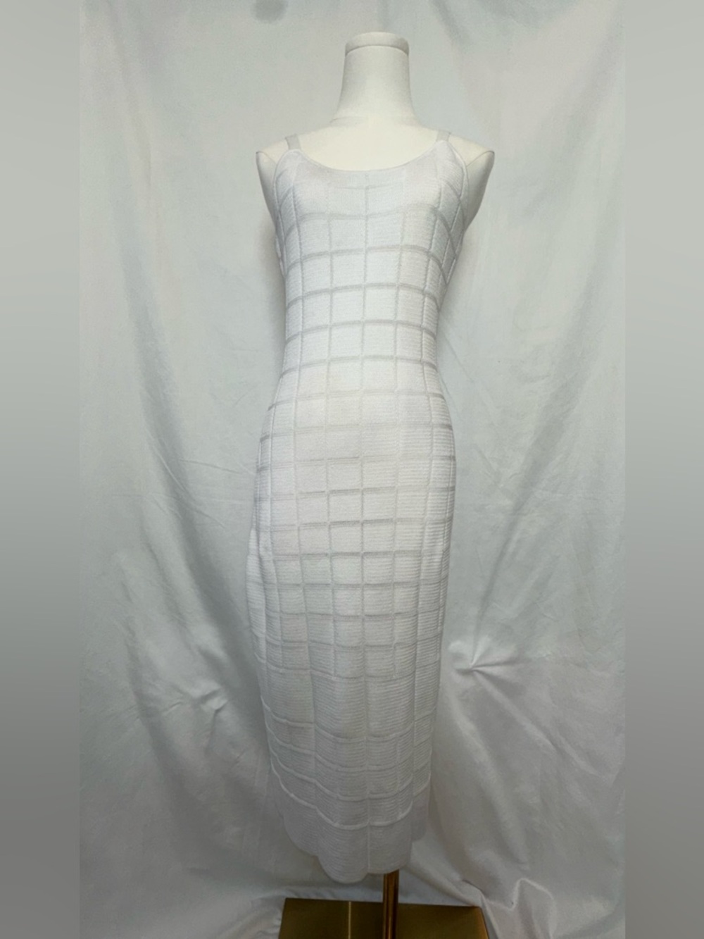 Solid & Striped The Toni Dress - Gingham in Marshmallow